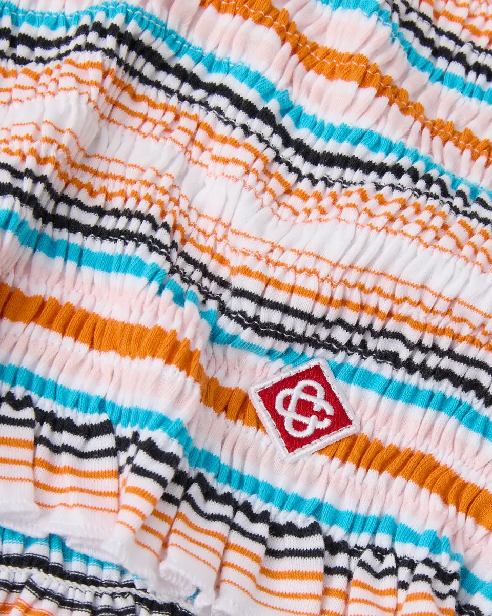 Casablanca Multicolour Striped Shirred Shorts | Thumbnail 7 Casablanca Multicolour Striped Shirred Shorts | Thumbnail 7