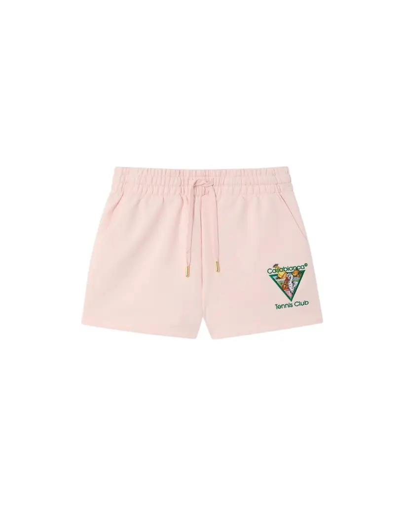 Pink Tennis Club Icon Pyramid Abduction Embroidered Sweatshorts Pink Tennis Club Icon Pyramid Abduction Embroidered Sweatshorts