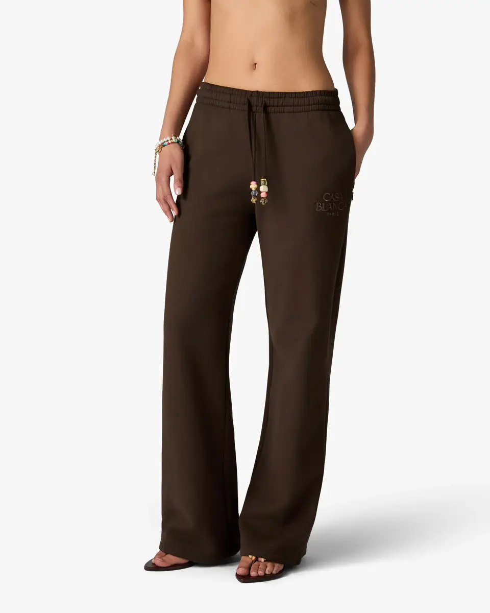 Casablanca Dark Brown Wide Leg Sweatpants | Thumbnail 4 Casablanca Dark Brown Wide Leg Sweatpants | Thumbnail 4