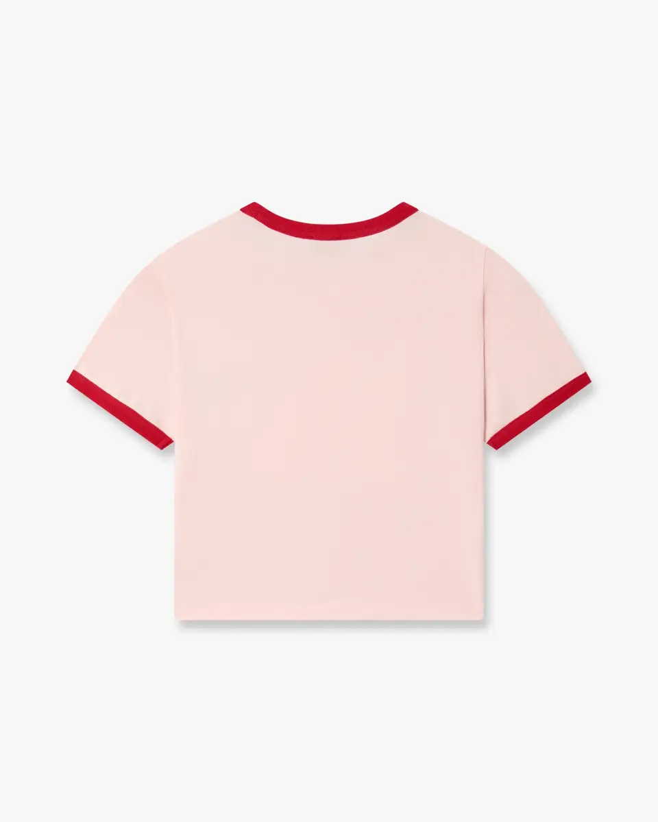 Casablanca Pink Pyramid Tourism Cropped Baby Short Sleeve T-Shirt | Thumbnail 6 Casablanca Pink Pyramid Tourism Cropped Baby Short Sleeve T-Shirt | Thumbnail 6