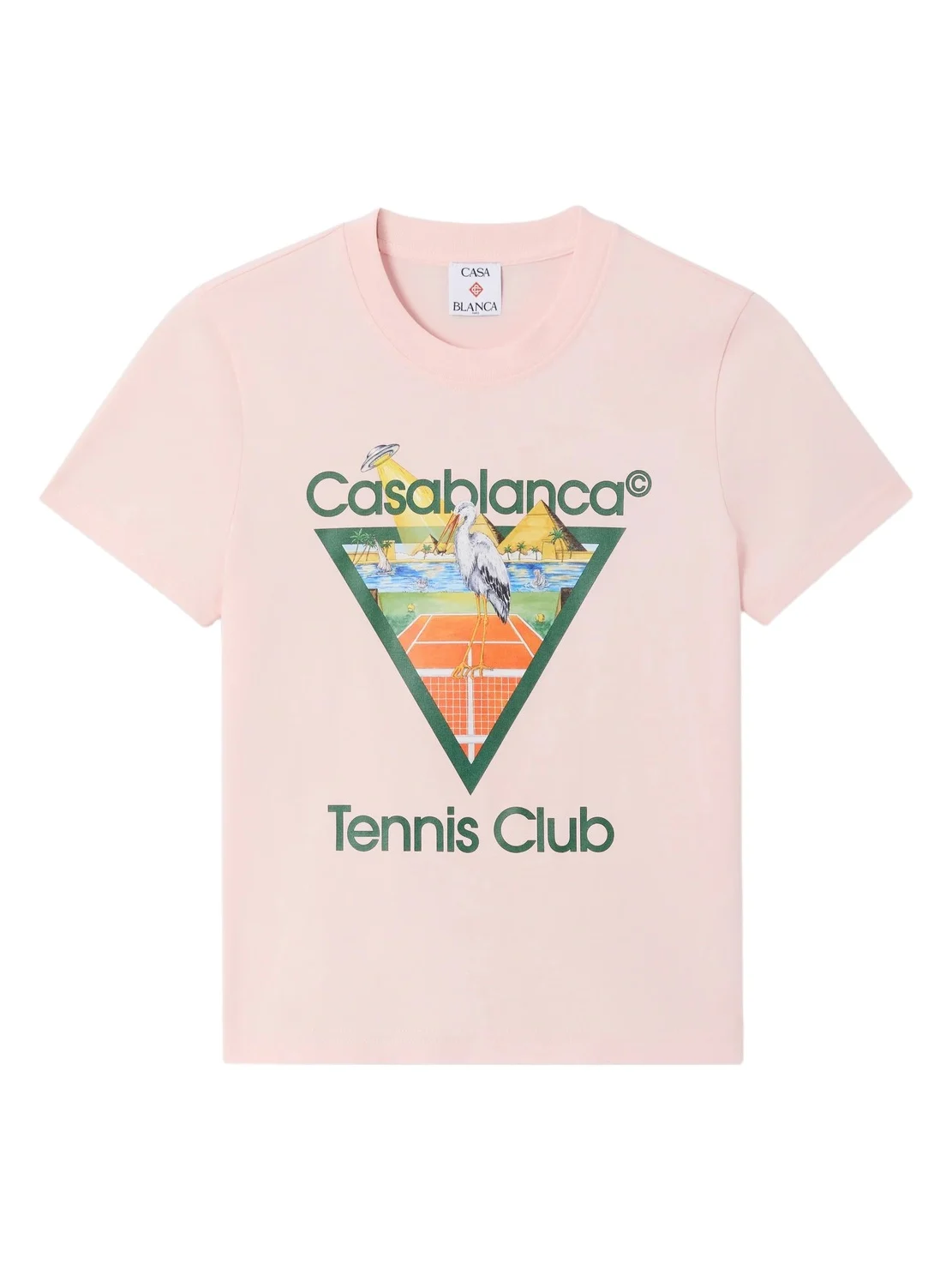 Pink Tennis Club Icon Pyramid Abduction Fitted Short Sleeve T-Shirt