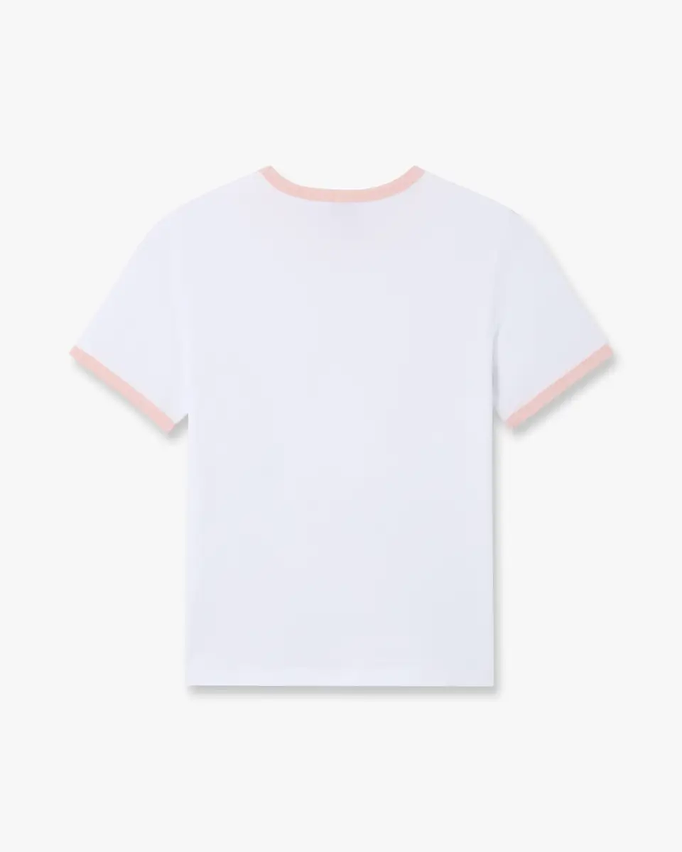 Casablanca White Casa Way Ringer Short Sleeve T-Shirt | Thumbnail 5 Casablanca White Casa Way Ringer Short Sleeve T-Shirt | Thumbnail 5
