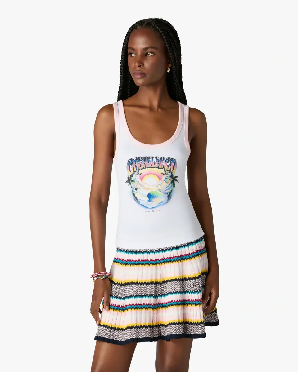 Casablanca Multicolour Airspray Printed Tank Top | Thumbnail 4