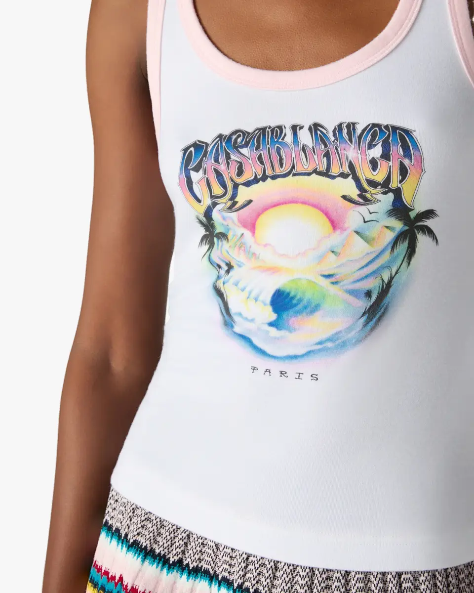Casablanca Multicolour Airspray Printed Tank Top | Thumbnail 5