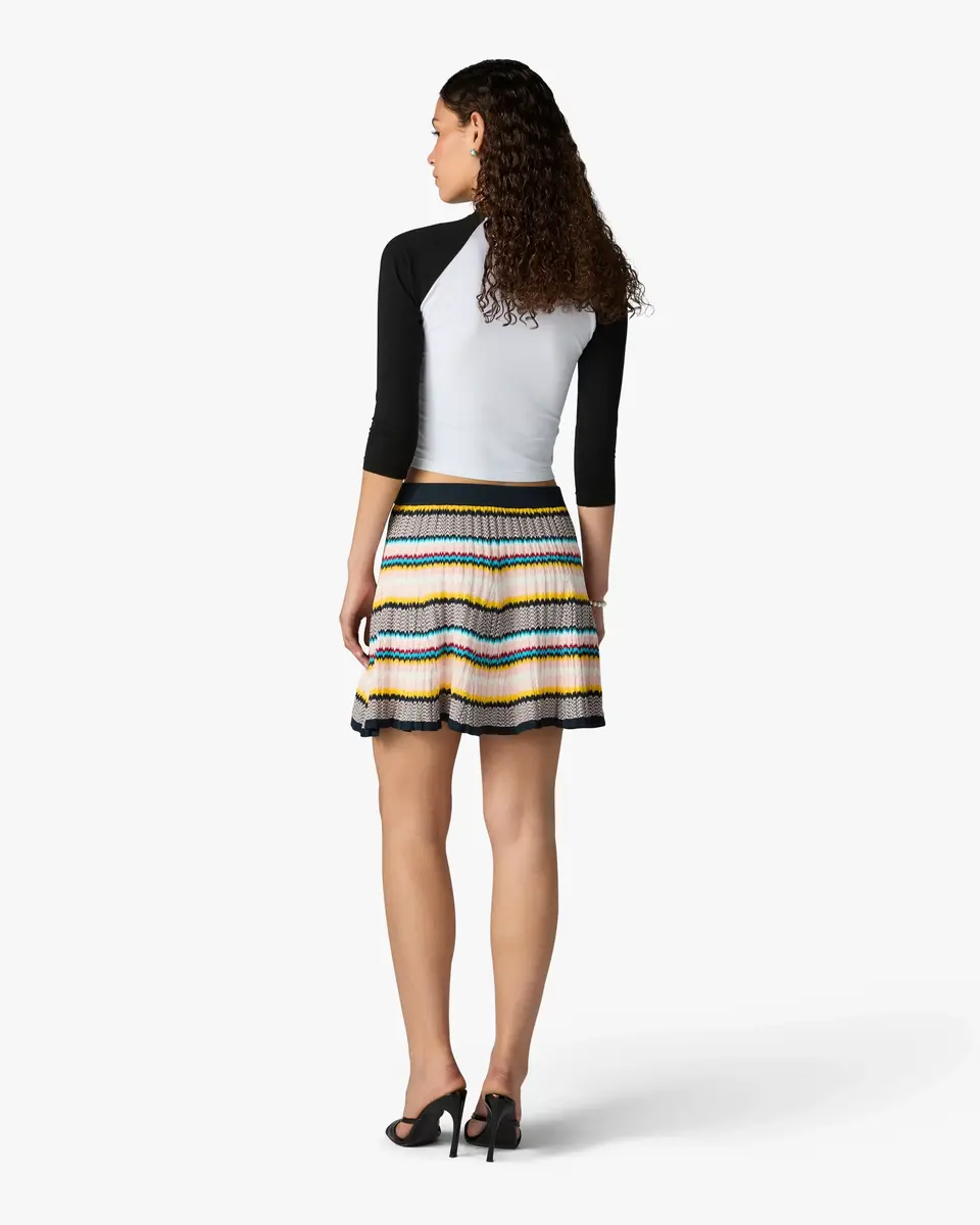 Casablanca Multicolour Knit Chevron Mini Skirt | Thumbnail 3 Casablanca Multicolour Knit Chevron Mini Skirt | Thumbnail 3