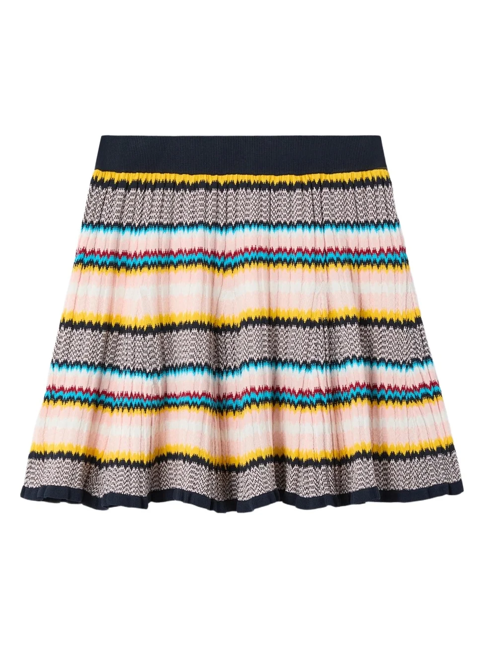 Casablanca Multicolour Knit Chevron Mini Skirt