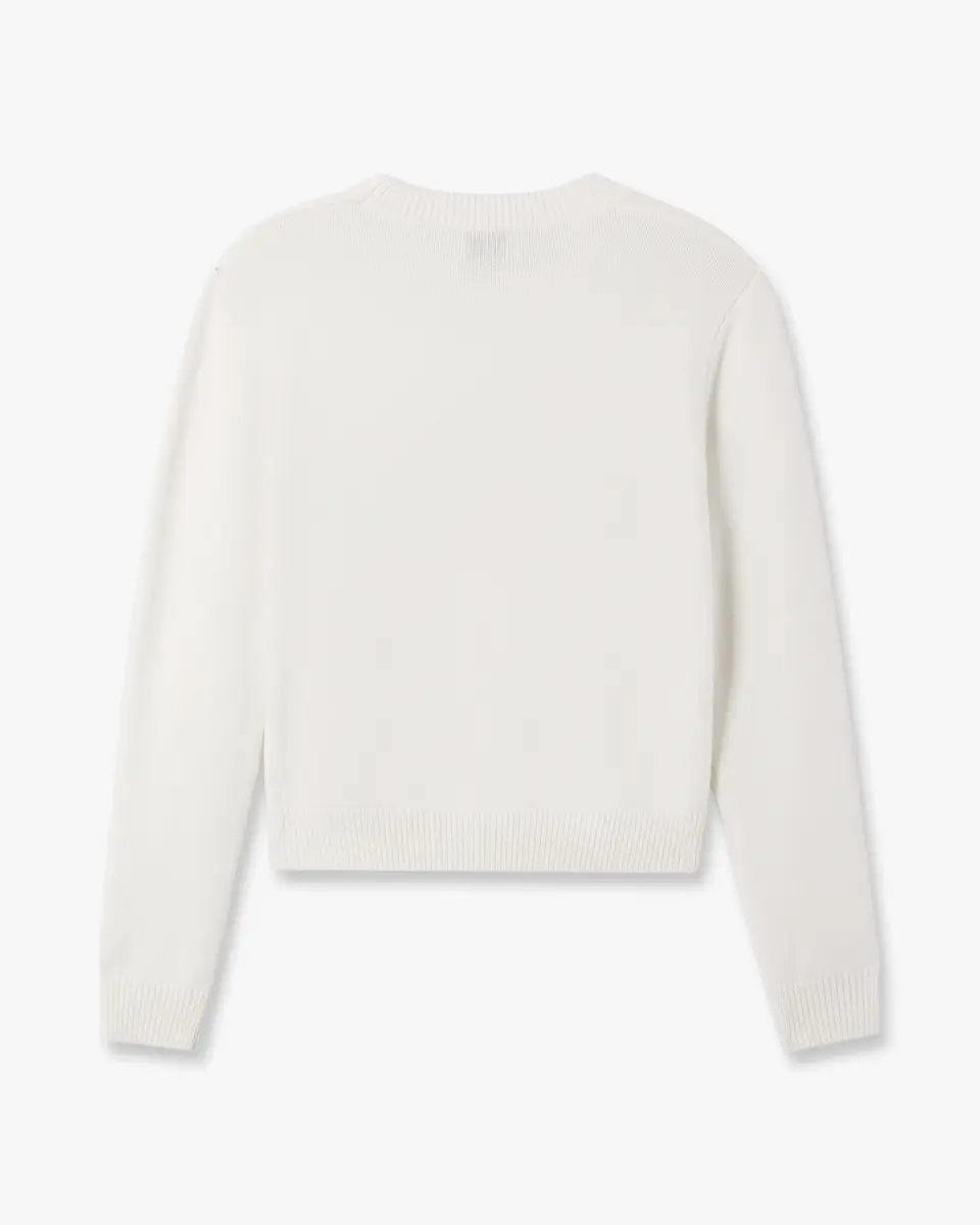 Casablanca Cream Stacked Logo Jumper | Thumbnail 6