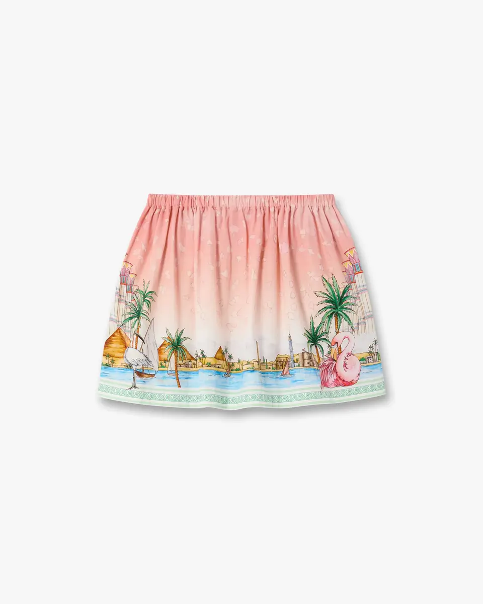 Casablanca Pink Ethereal Cotton Mini Skirt | Thumbnail 6 Casablanca Pink Ethereal Cotton Mini Skirt | Thumbnail 6