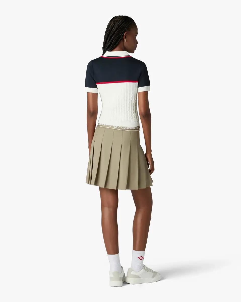 Casablanca Light Brown Pleated Mini Skirt | Thumbnail 3 Casablanca Light Brown Pleated Mini Skirt | Thumbnail 3