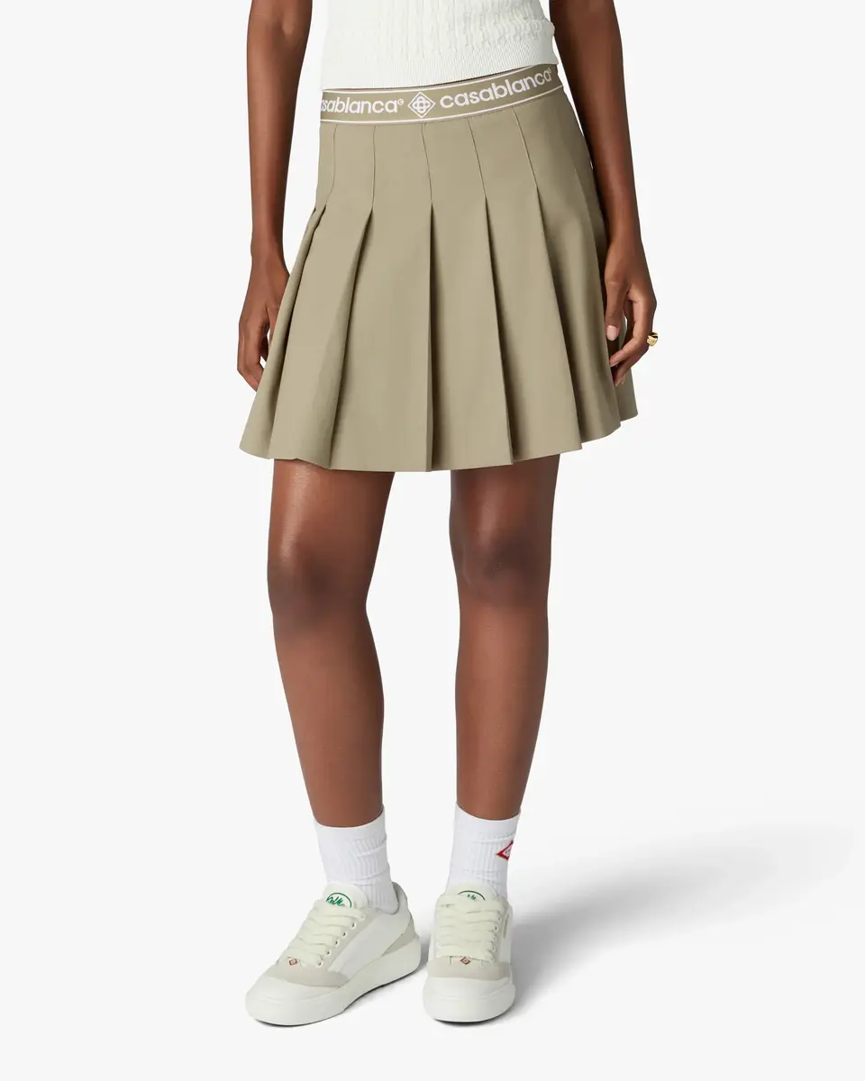 Casablanca Light Brown Pleated Mini Skirt | Thumbnail 4 Casablanca Light Brown Pleated Mini Skirt | Thumbnail 4