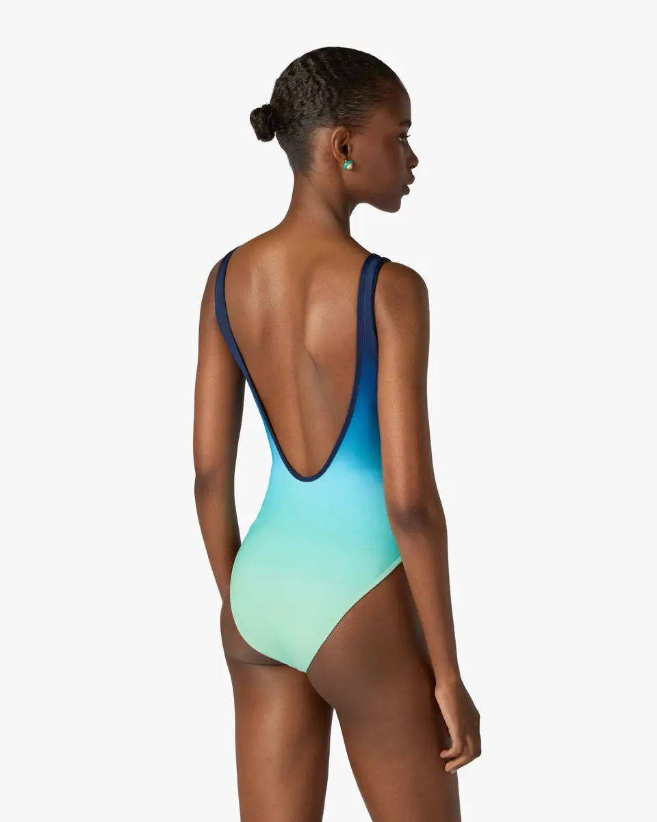 Casablanca Blue & Green Gradient Printed Swimsuit | Thumbnail 3 Casablanca Blue & Green Gradient Printed Swimsuit | Thumbnail 3