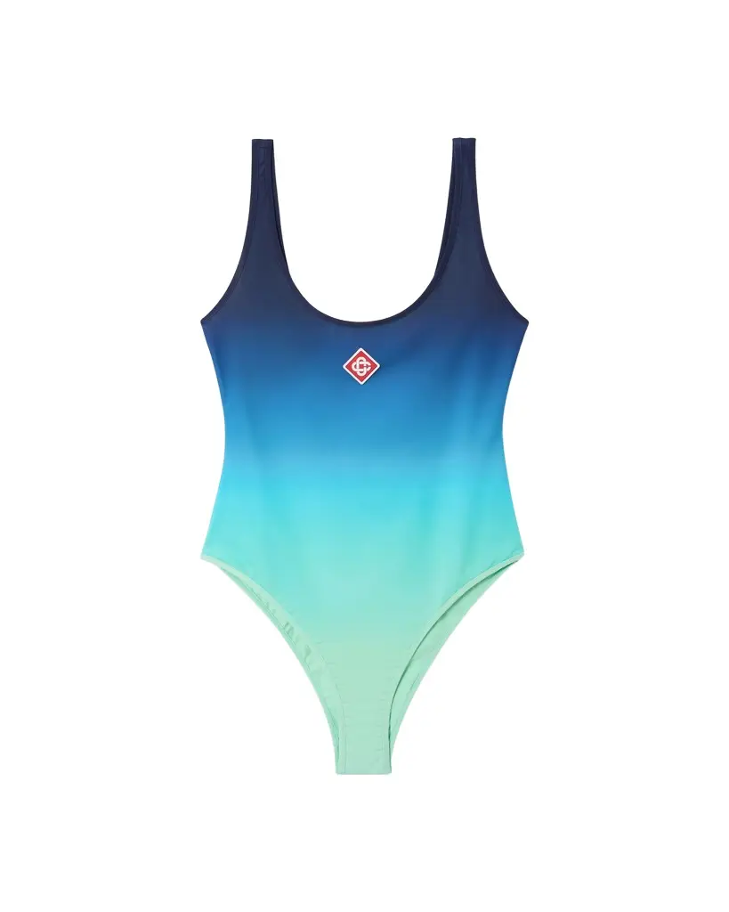 Blue & Green Gradient Printed Swimsuit Blue & Green Gradient Printed Swimsuit