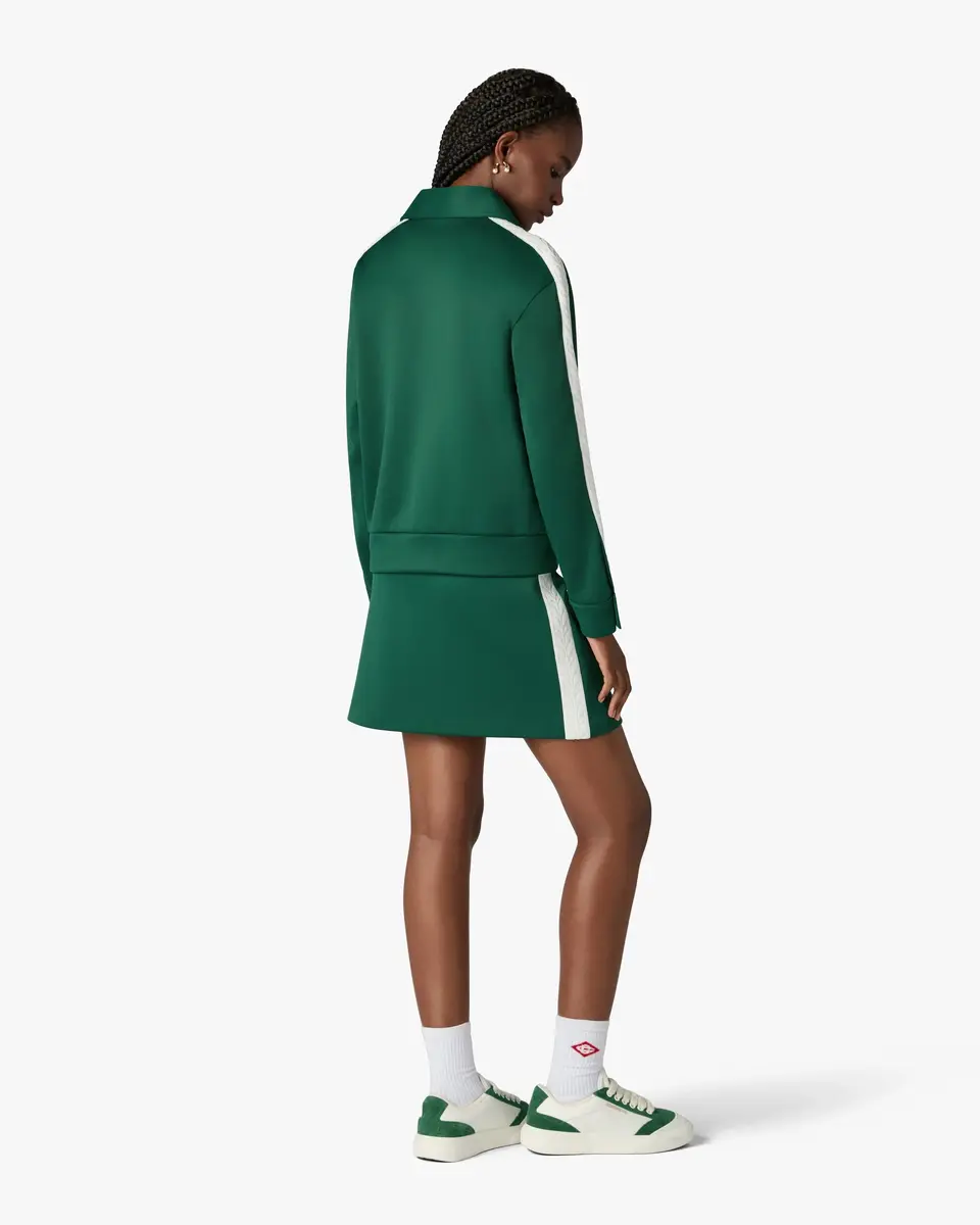 Casablanca Green Scuba Mini Skirt | Thumbnail 3 Casablanca Green Scuba Mini Skirt | Thumbnail 3