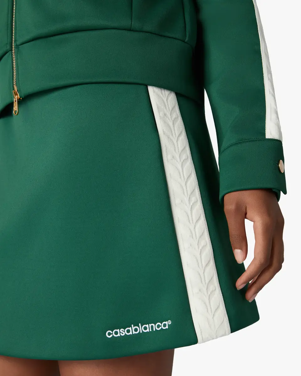 Casablanca Green Scuba Mini Skirt | Thumbnail 5 Casablanca Green Scuba Mini Skirt | Thumbnail 5