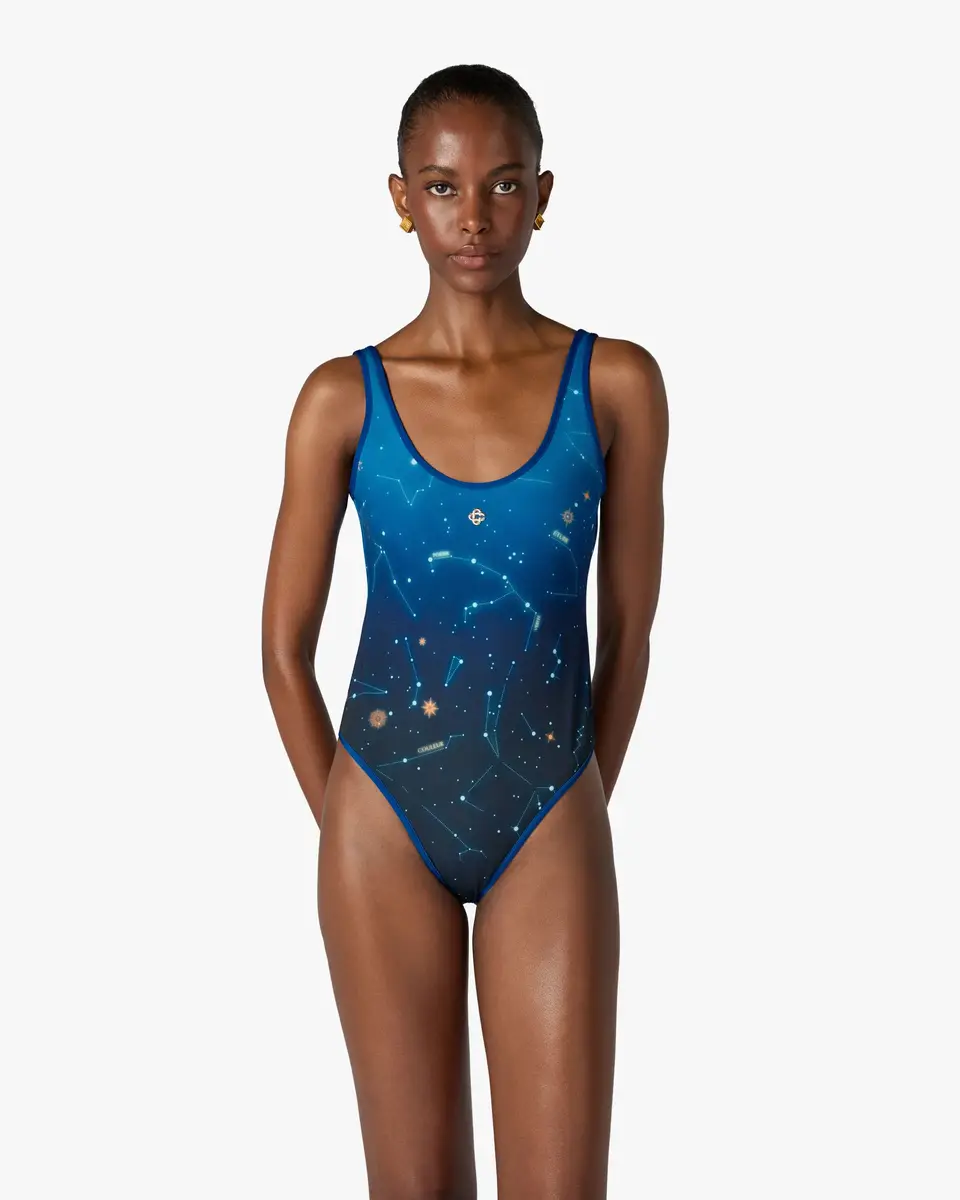 Casablanca Blue Astrology Printed Swimsuit | Thumbnail 2 Casablanca Blue Astrology Printed Swimsuit | Thumbnail 2