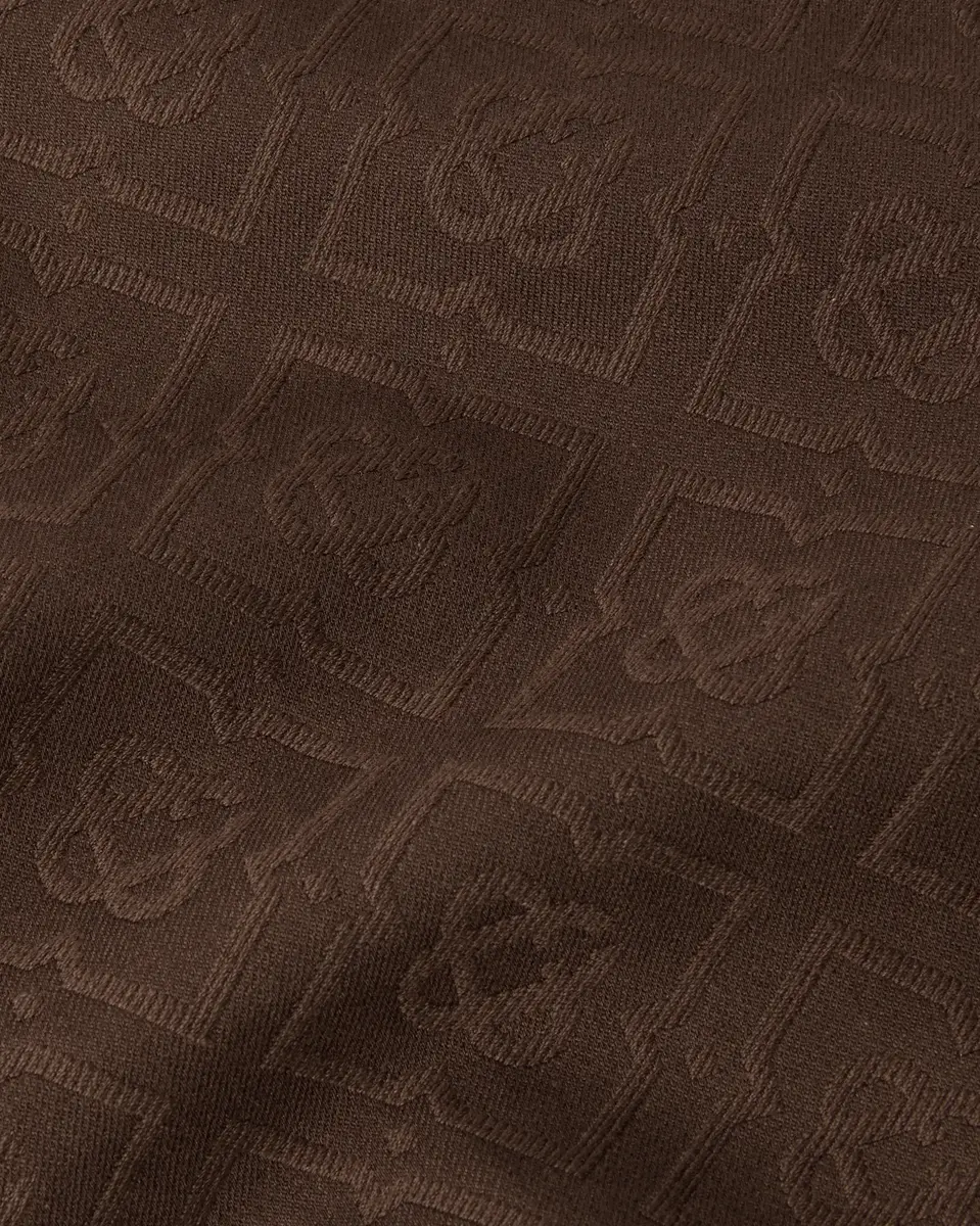 Casablanca Dark Brown Cotton Monogram Shorts | Thumbnail 7