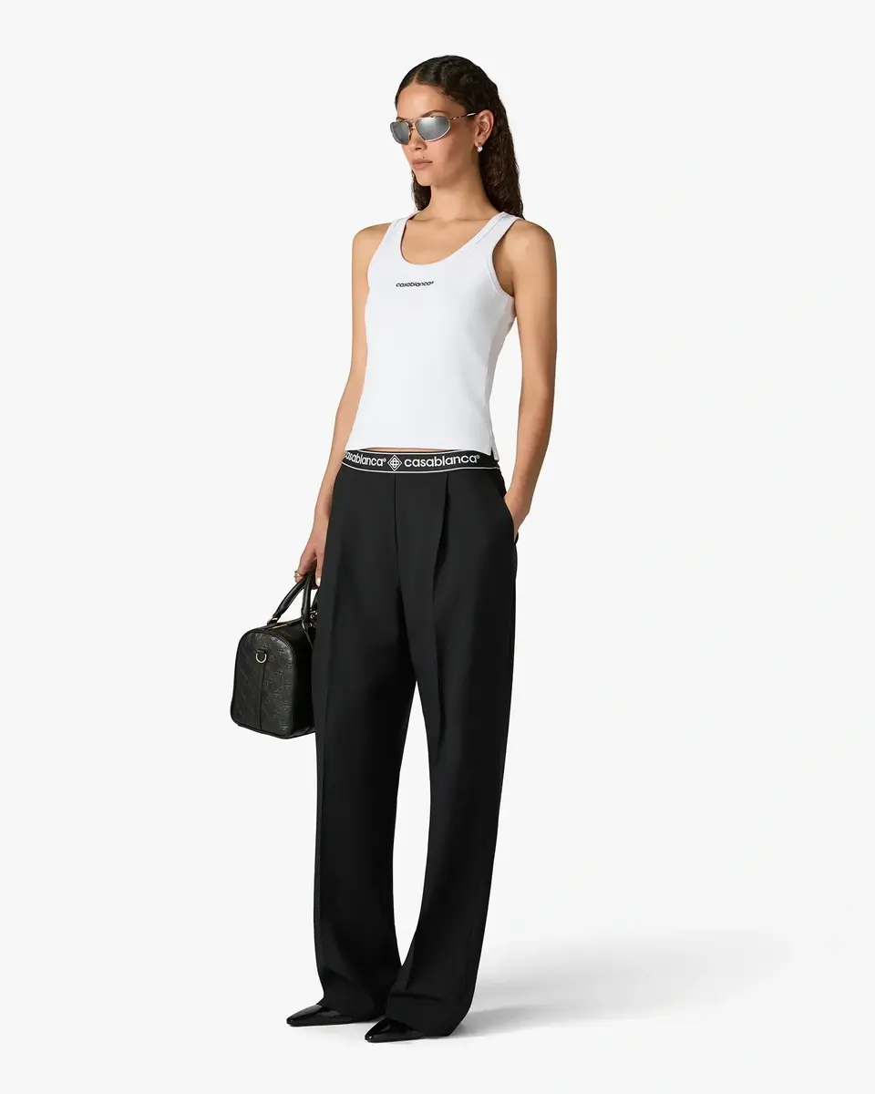 Casablanca Black Wool Tailored Trousers | Thumbnail 2 Casablanca Black Wool Tailored Trousers | Thumbnail 2
