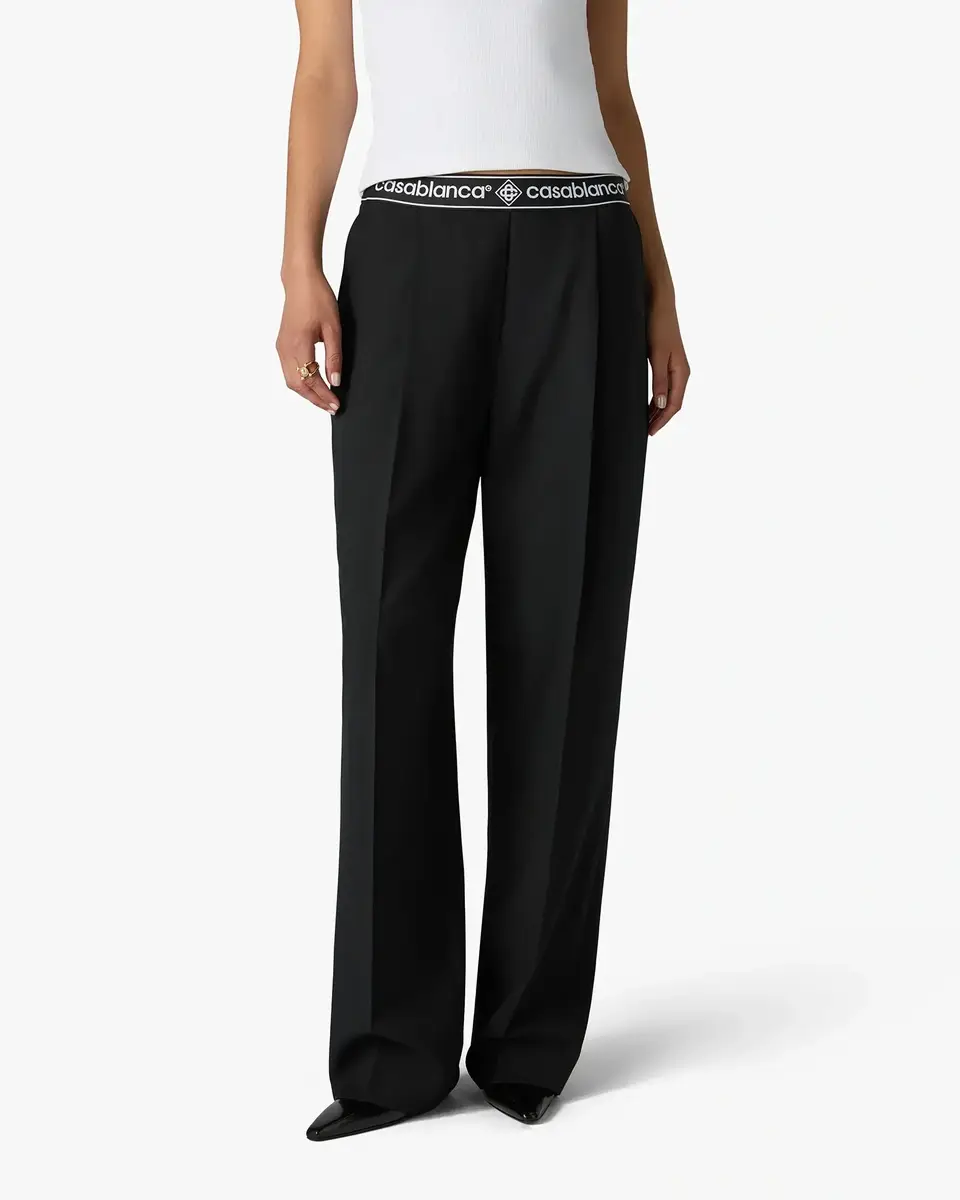 Casablanca Black Wool Tailored Trousers | Thumbnail 4 Casablanca Black Wool Tailored Trousers | Thumbnail 4