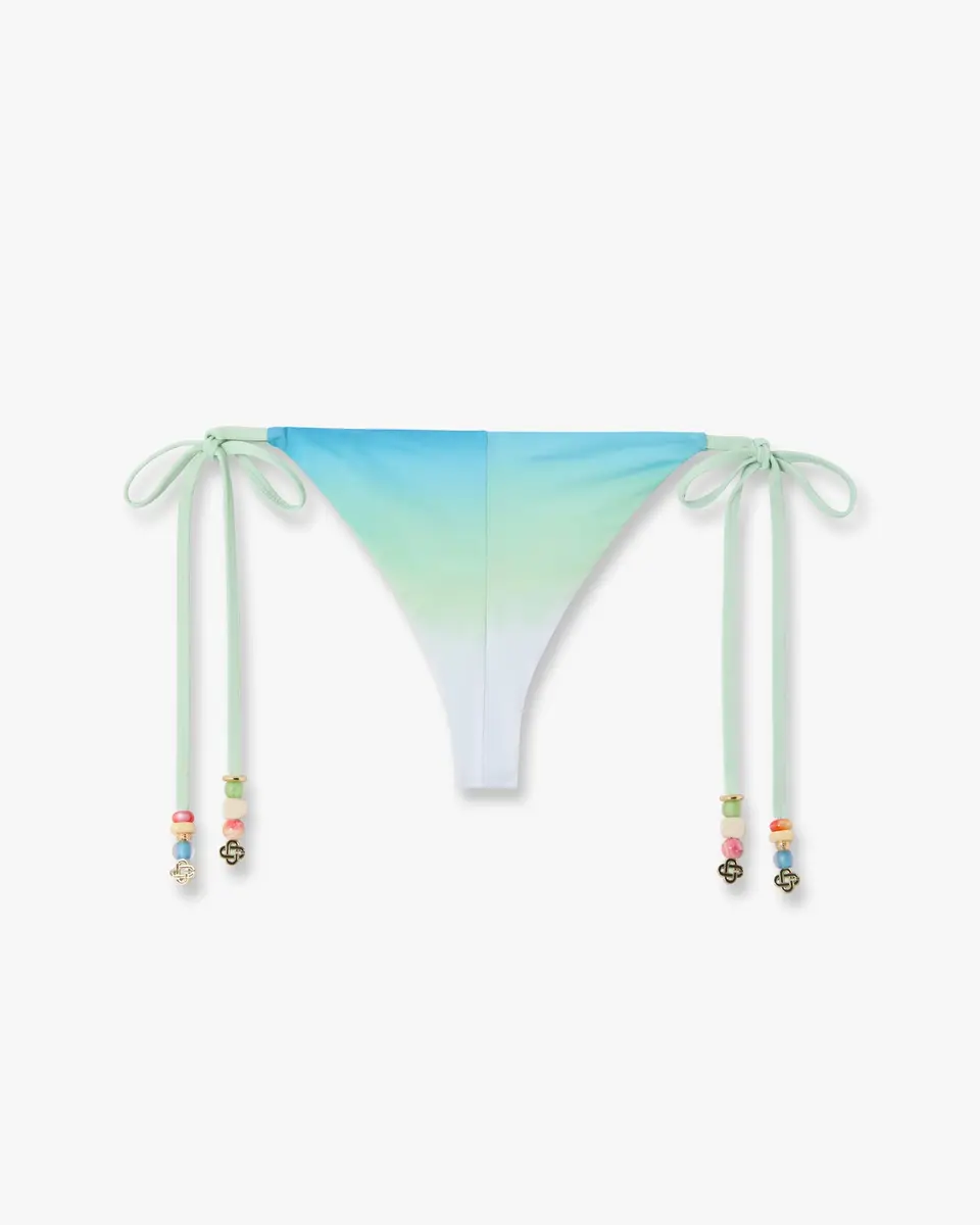Casablanca Blue & Green Gradient String Beaded Bikini Bottom | Thumbnail 6