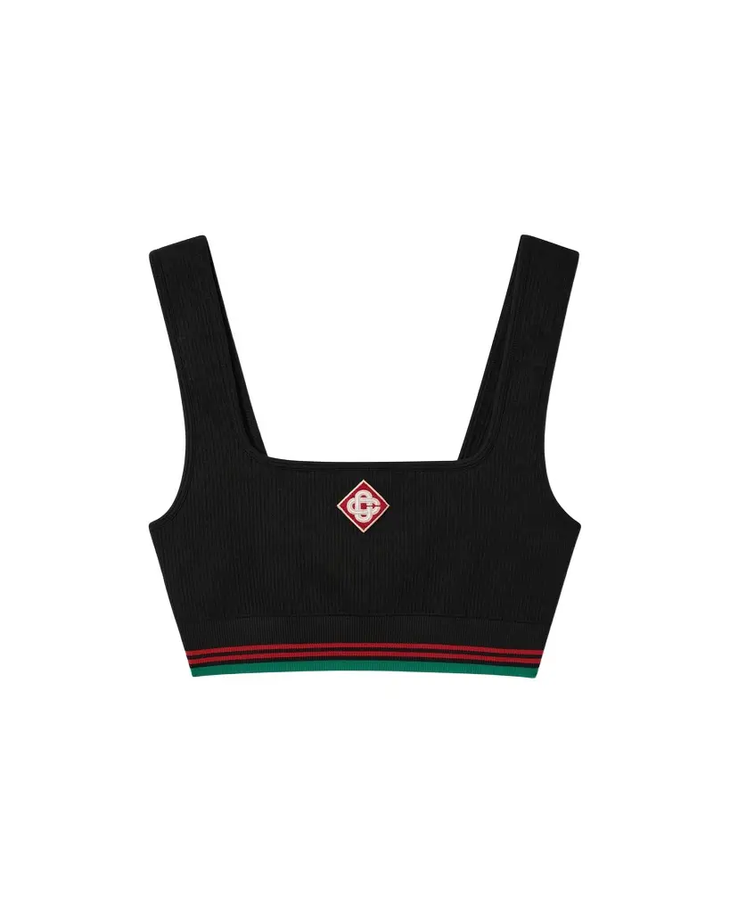 Casablanca Black Seamless Bralette