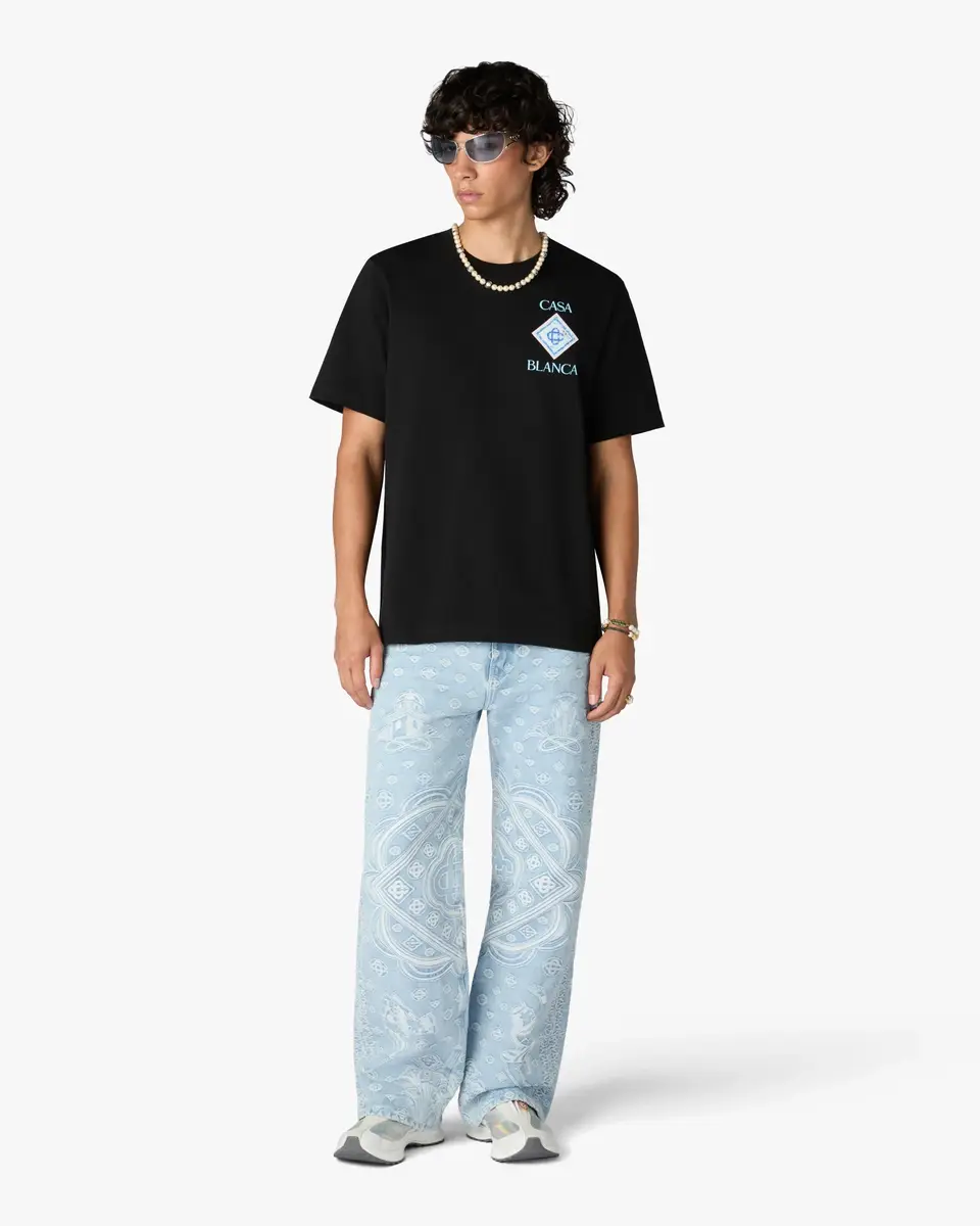 Casablanca Black Pool Short Sleeve T-Shirt | Thumbnail 2 Casablanca Black Pool Short Sleeve T-Shirt | Thumbnail 2