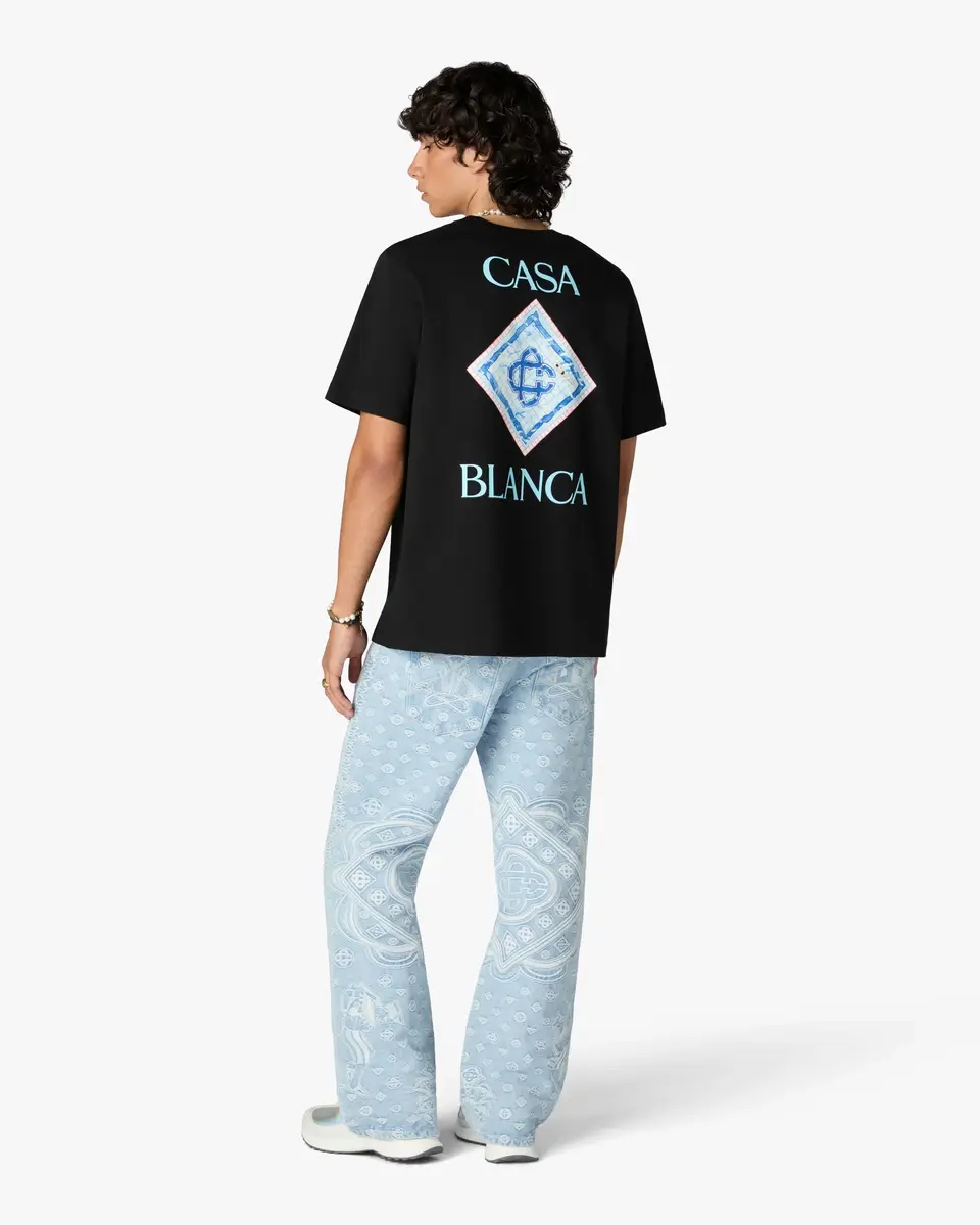 Casablanca Black Pool Short Sleeve T-Shirt | Thumbnail 3 Casablanca Black Pool Short Sleeve T-Shirt | Thumbnail 3