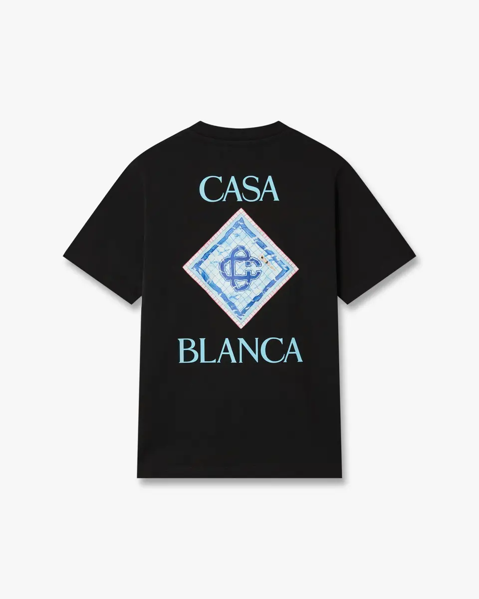 Casablanca Black Pool Short Sleeve T-Shirt | Thumbnail 6 Casablanca Black Pool Short Sleeve T-Shirt | Thumbnail 6