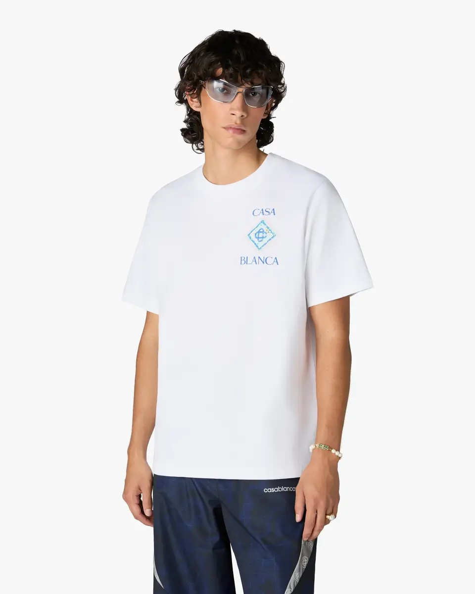 Casablanca White Pool Short Sleeve T-Shirt | Thumbnail 4 Casablanca White Pool Short Sleeve T-Shirt | Thumbnail 4