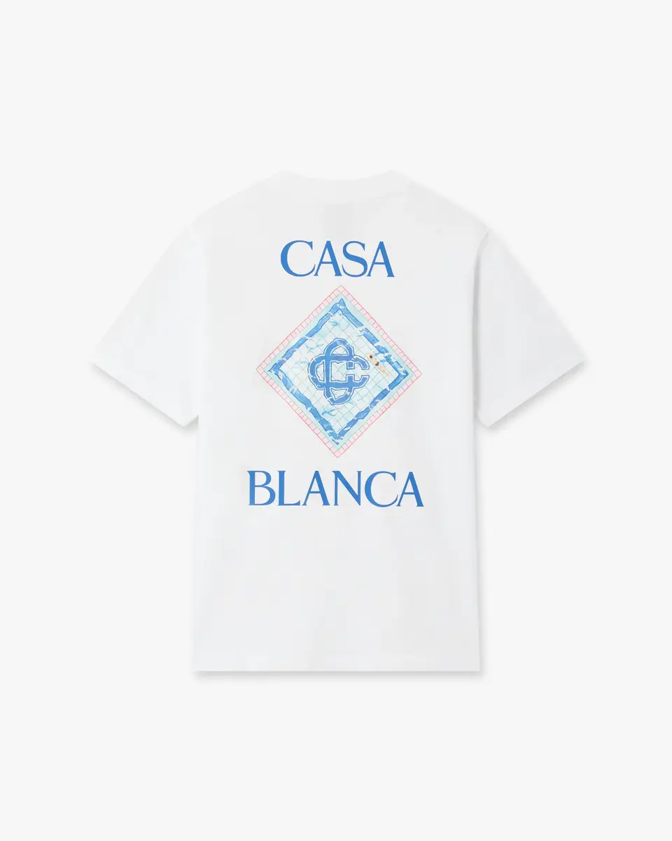 Casablanca White Pool Short Sleeve T-Shirt | Thumbnail 6 Casablanca White Pool Short Sleeve T-Shirt | Thumbnail 6
