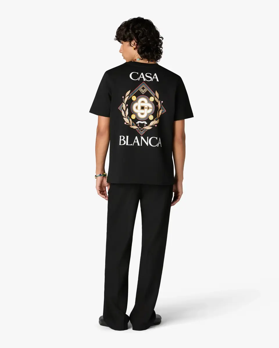Casablanca Black Championship Short Sleeve T-Shirt | Thumbnail 3 Casablanca Black Championship Short Sleeve T-Shirt | Thumbnail 3