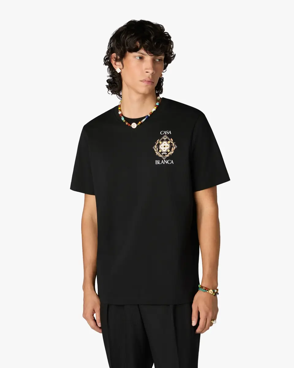 Casablanca Black Championship Short Sleeve T-Shirt | Thumbnail 4 Casablanca Black Championship Short Sleeve T-Shirt | Thumbnail 4