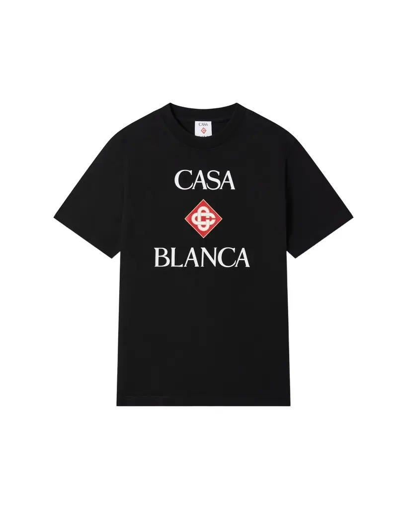 Casablanca Black Diamond Logo Short Sleeve T-Shirt