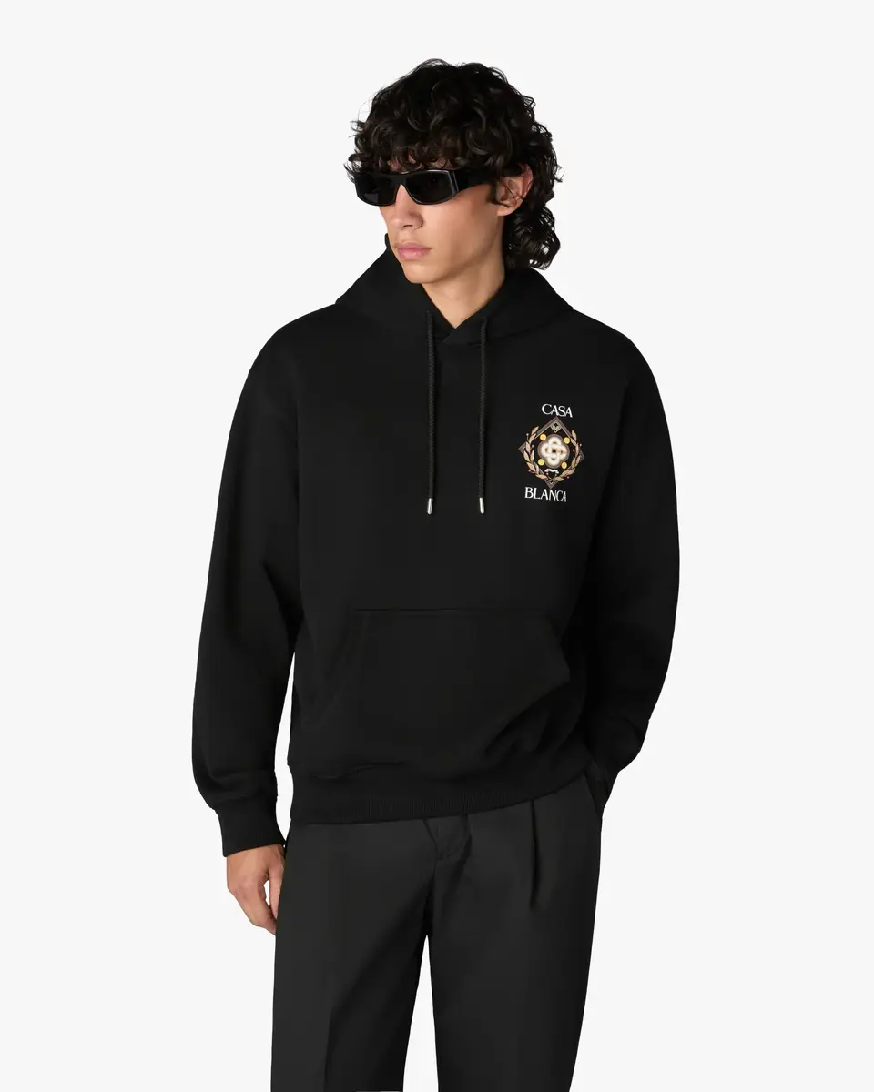 Casablanca Black Championship Hooded Sweatshirt | Thumbnail 4 Casablanca Black Championship Hooded Sweatshirt | Thumbnail 4
