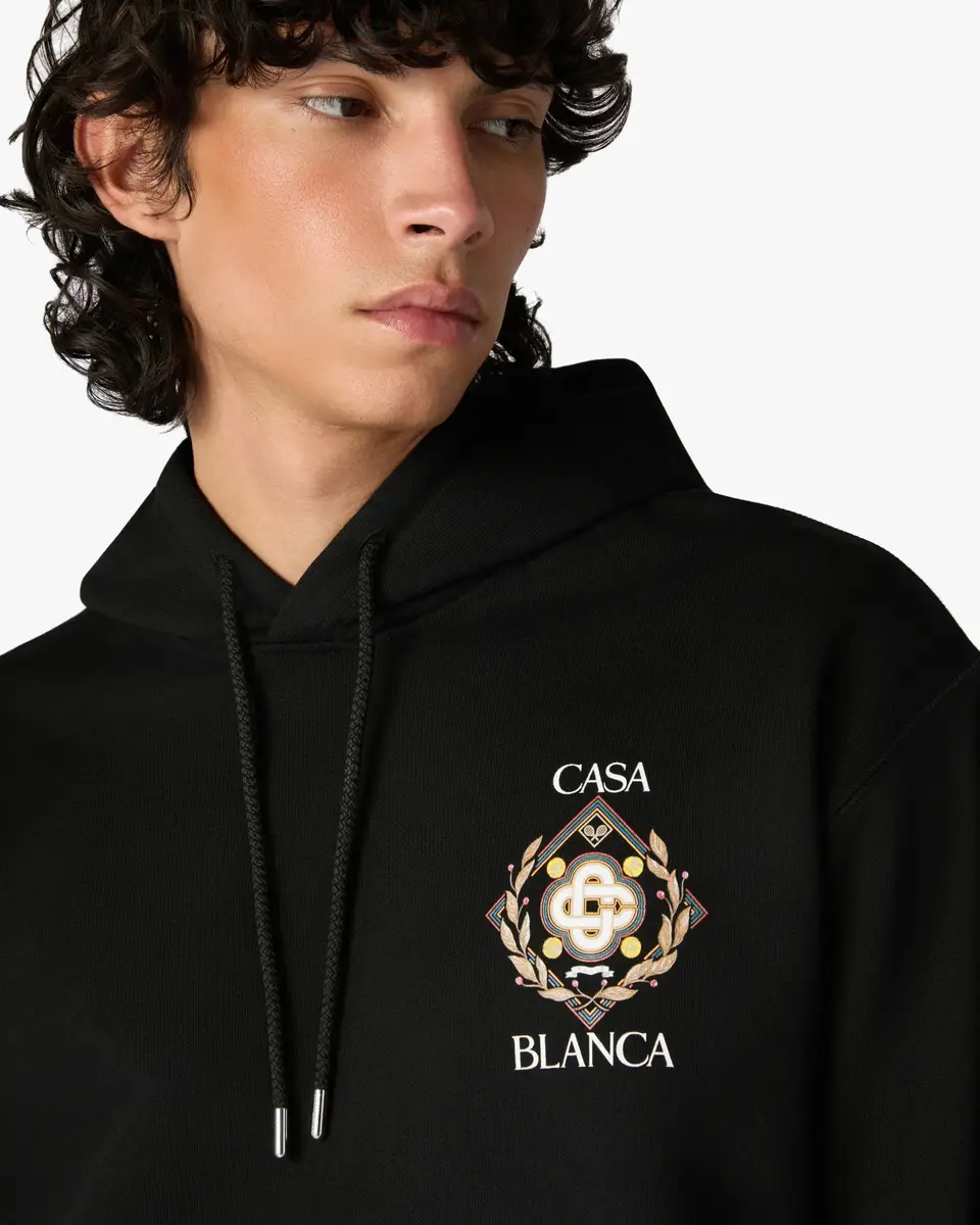 Casablanca Black Championship Hooded Sweatshirt | Thumbnail 5 Casablanca Black Championship Hooded Sweatshirt | Thumbnail 5