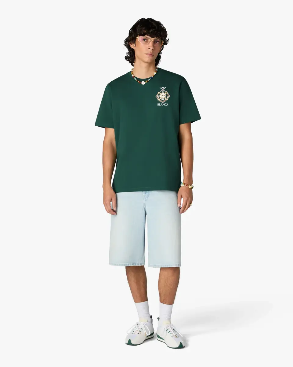Casablanca Green Championship Short Sleeve T-Shirt | Thumbnail 2 Casablanca Green Championship Short Sleeve T-Shirt | Thumbnail 2