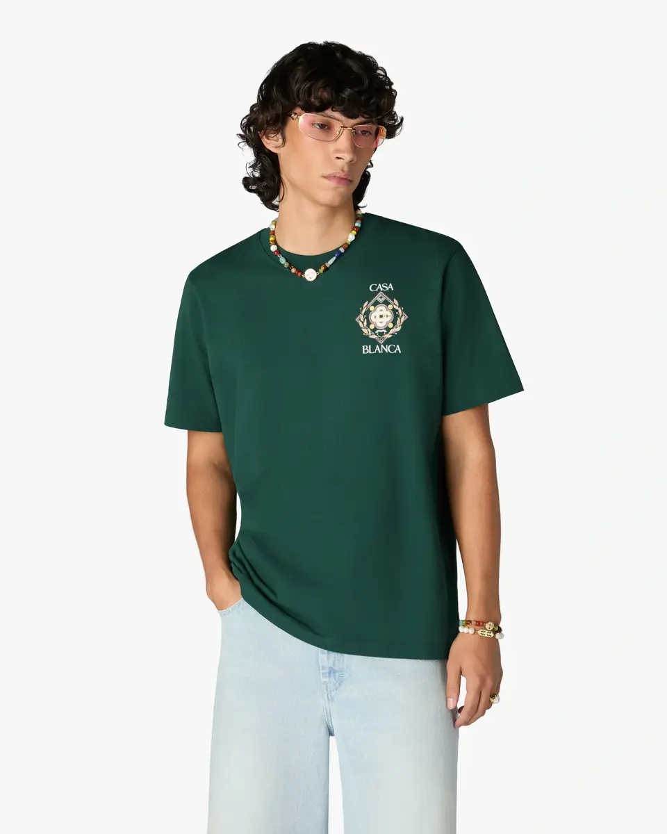Casablanca Green Championship Short Sleeve T-Shirt | Thumbnail 4 Casablanca Green Championship Short Sleeve T-Shirt | Thumbnail 4