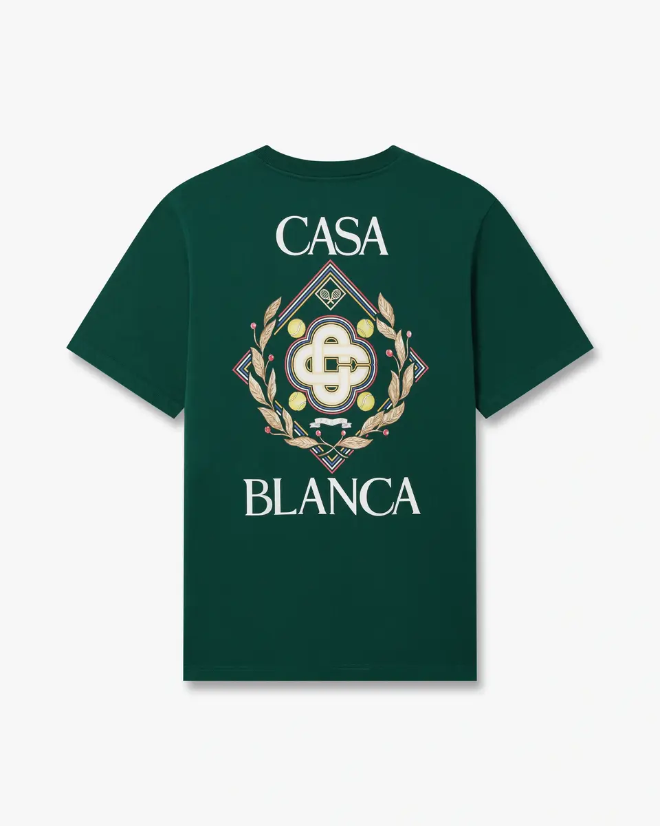 Casablanca Green Championship Short Sleeve T-Shirt | Thumbnail 6 Casablanca Green Championship Short Sleeve T-Shirt | Thumbnail 6
