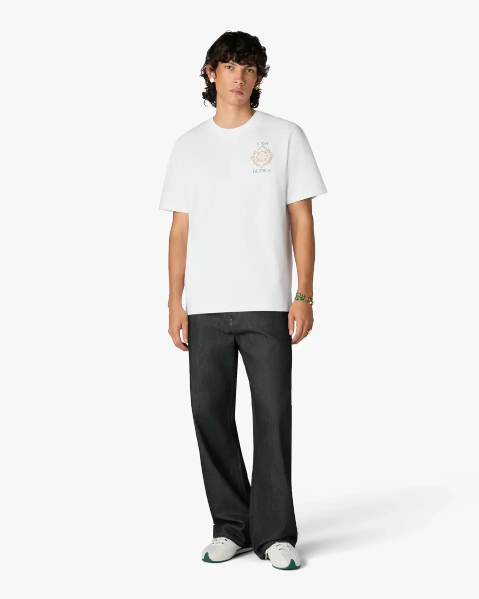 Casablanca White Championship Short Sleeve T-Shirt | Thumbnail 2 Casablanca White Championship Short Sleeve T-Shirt | Thumbnail 2
