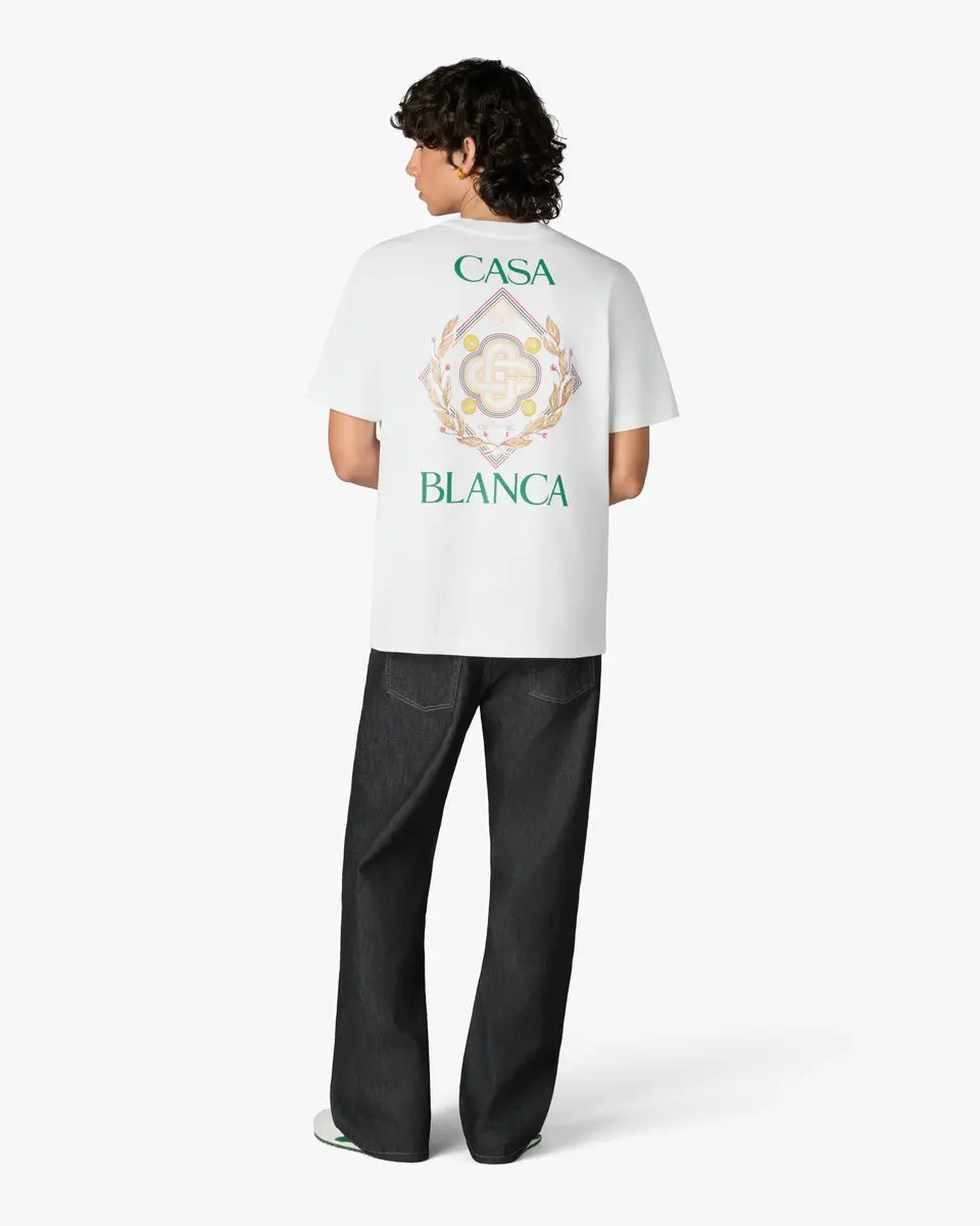 Casablanca White Championship Short Sleeve T-Shirt | Thumbnail 3 Casablanca White Championship Short Sleeve T-Shirt | Thumbnail 3