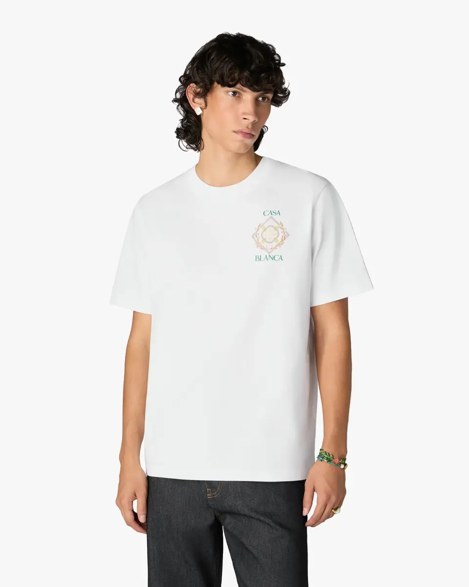 Casablanca White Championship Short Sleeve T-Shirt | Thumbnail 4 Casablanca White Championship Short Sleeve T-Shirt | Thumbnail 4