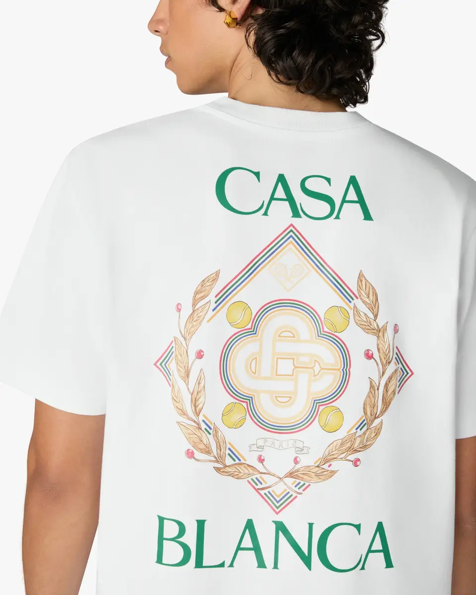 Casablanca White Championship Short Sleeve T-Shirt | Thumbnail 5 Casablanca White Championship Short Sleeve T-Shirt | Thumbnail 5