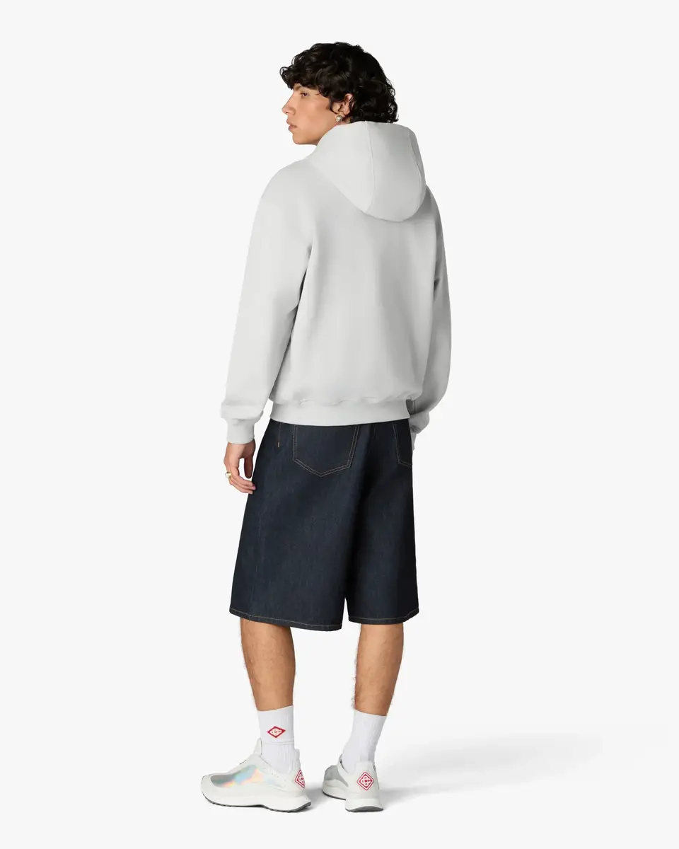 Casablanca Grey Diamond Logo Zip Hooded Sweatshirt | Thumbnail 3 Casablanca Grey Diamond Logo Zip Hooded Sweatshirt | Thumbnail 3