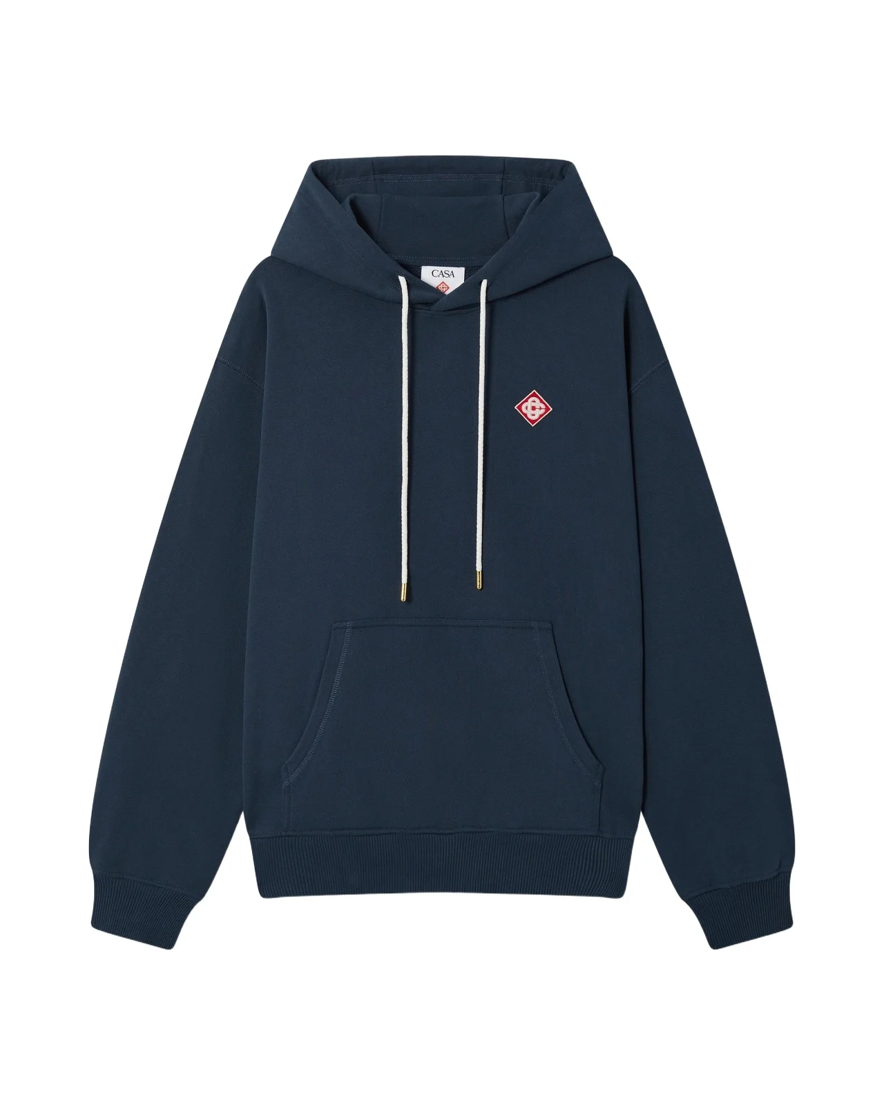 Casablanca Navy Diamond Logo Hooded Sweatshirt