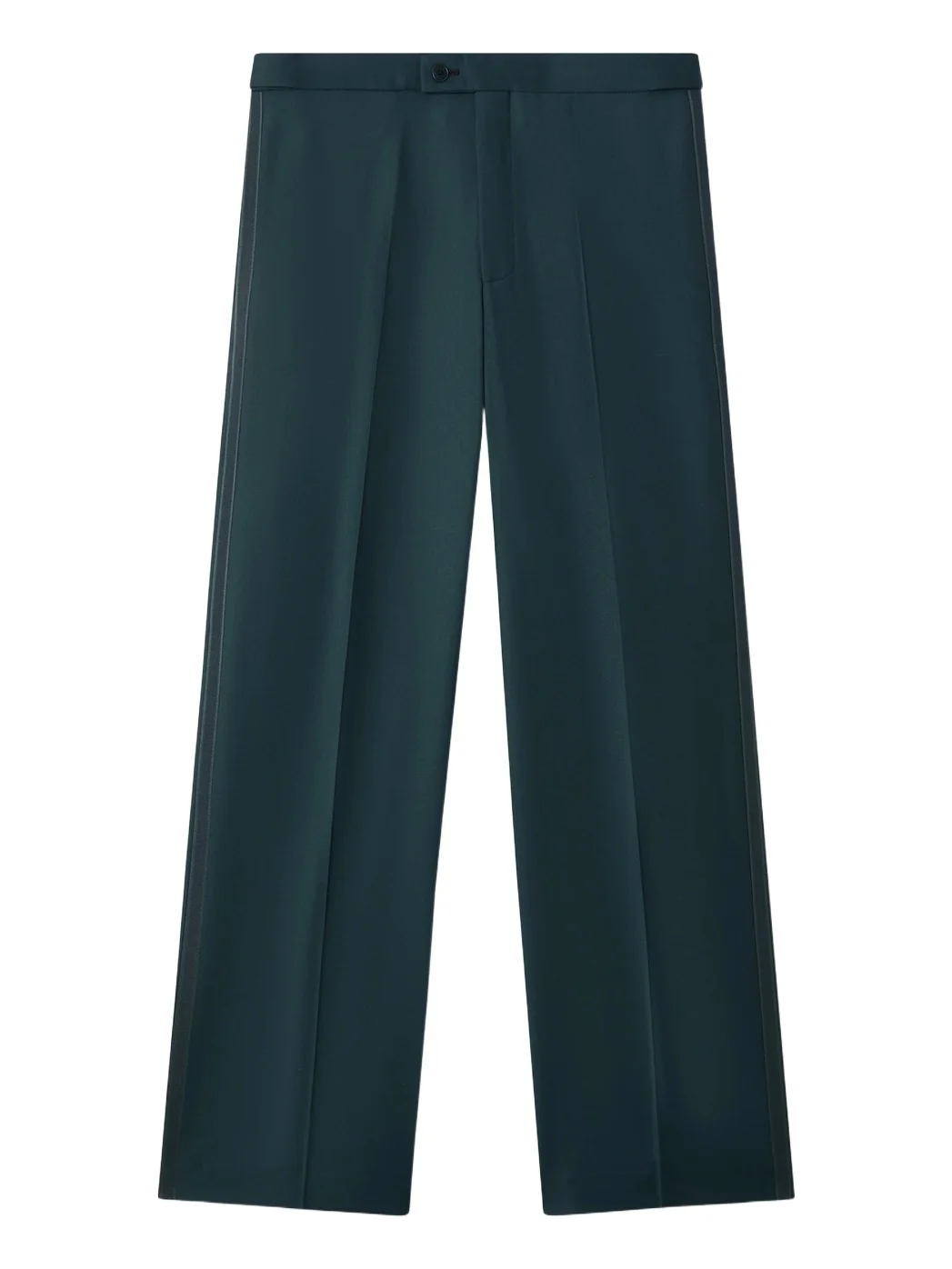 Dark Teal Straight Leg Trousers Dark Teal Straight Leg Trousers