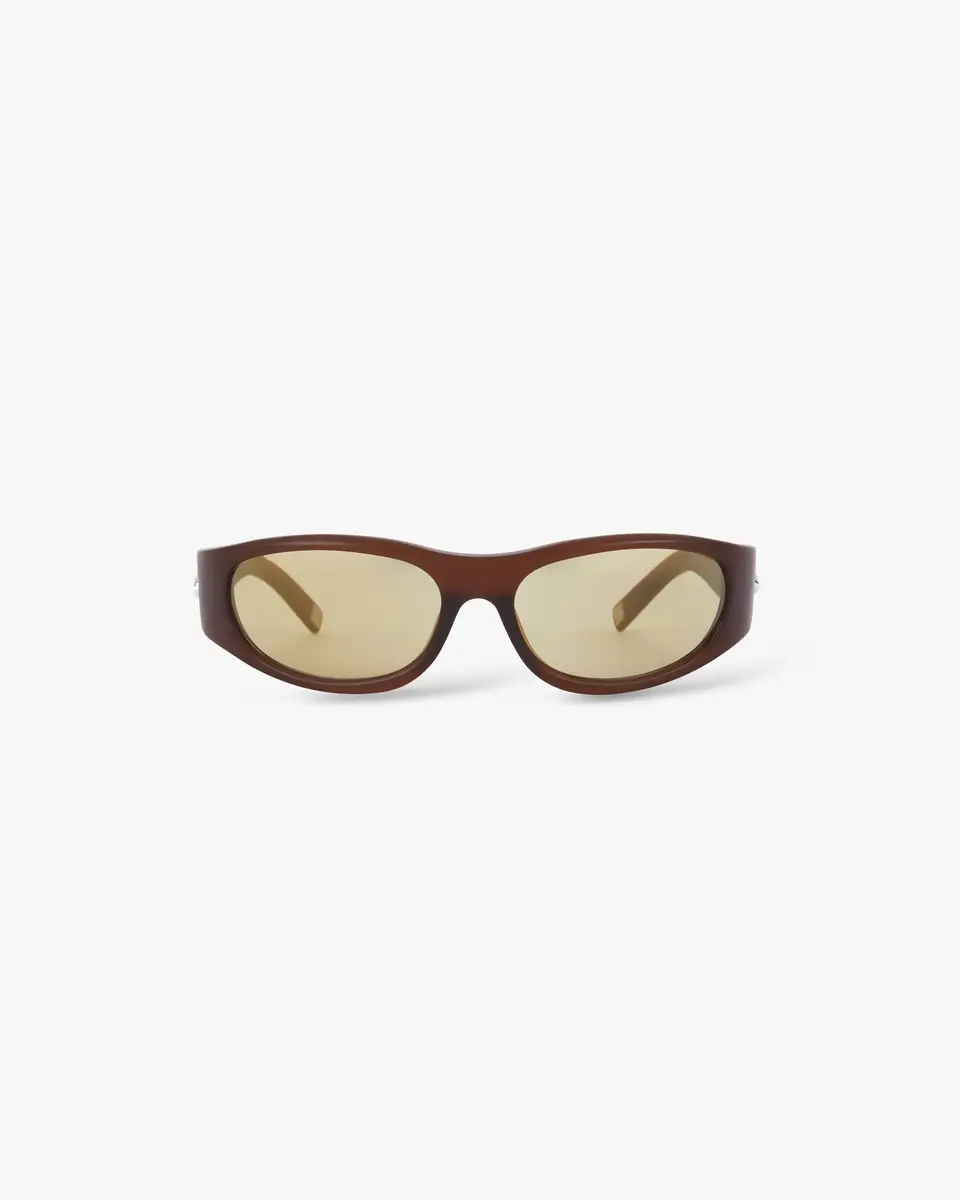 Casablanca Brown Warped Sport Sunglasses | Thumbnail 3 Casablanca Brown Warped Sport Sunglasses | Thumbnail 3