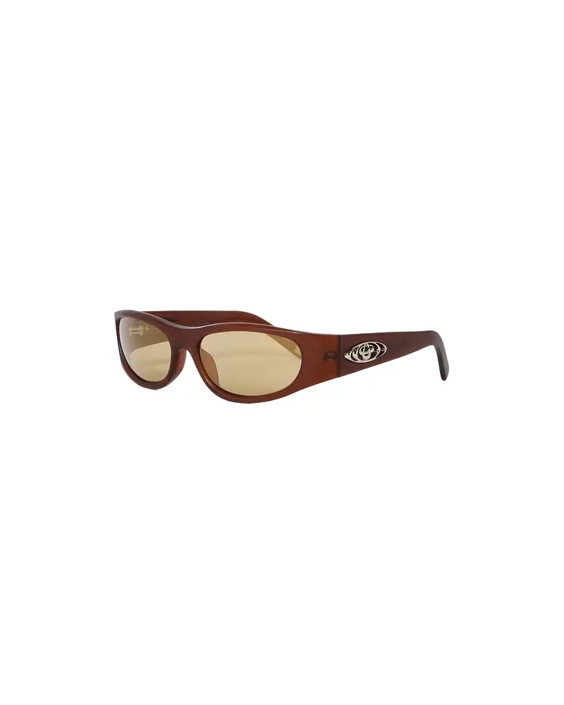 Casablanca Brown Warped Sport Sunglasses
