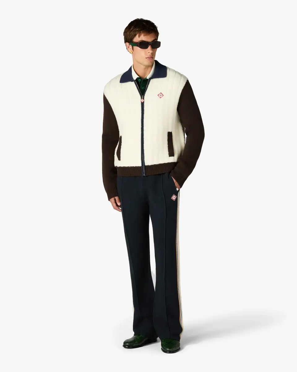 Casablanca Café Culture Wool Track Pants | Thumbnail 2 Casablanca Café Culture Wool Track Pants | Thumbnail 2