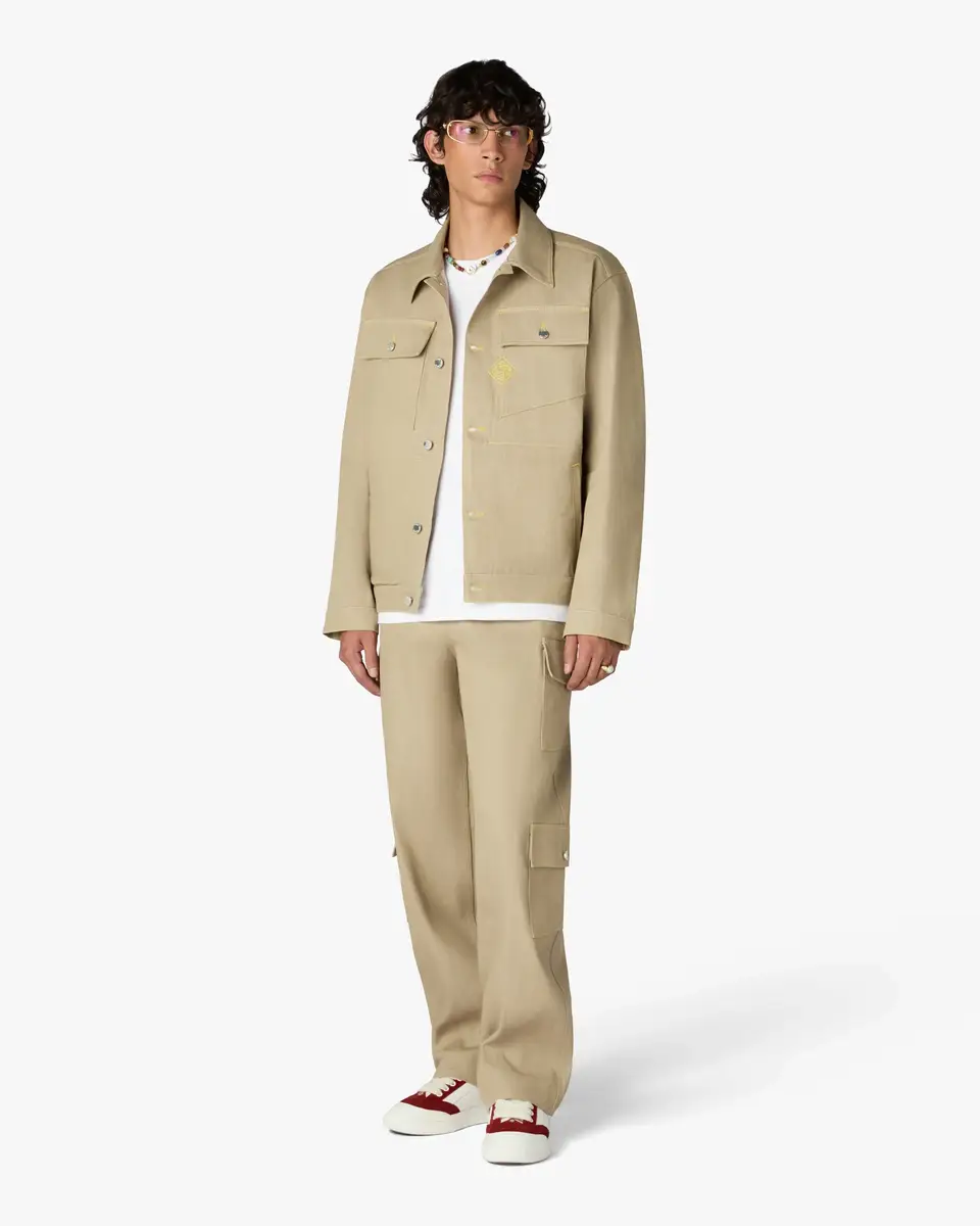 Casablanca Beige Desert Canvas Denim Jeans | Thumbnail 2 Casablanca Beige Desert Canvas Denim Jeans | Thumbnail 2