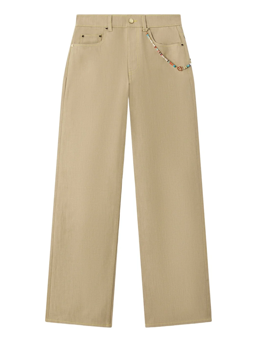 Beige Desert Canvas Denim Jeans