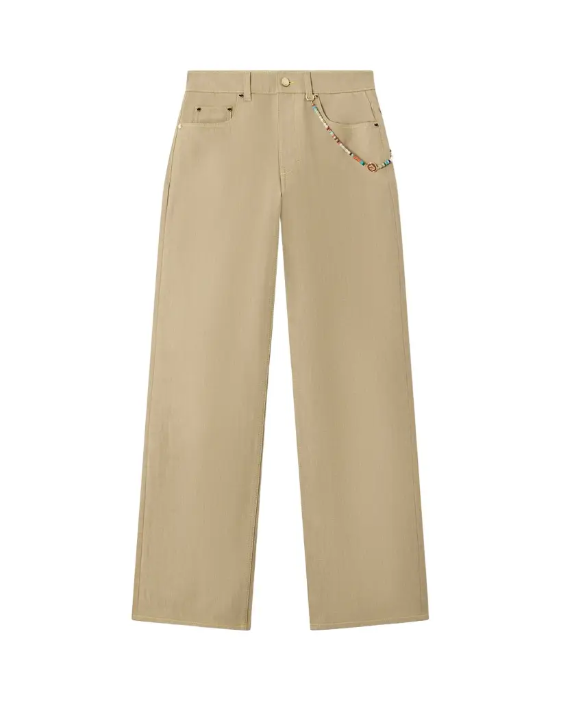 Casablanca Beige Desert Canvas Denim Jeans